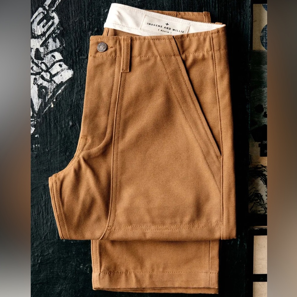 Imogene and Willie Hencye Canvas Workpant in Brown, Size 29